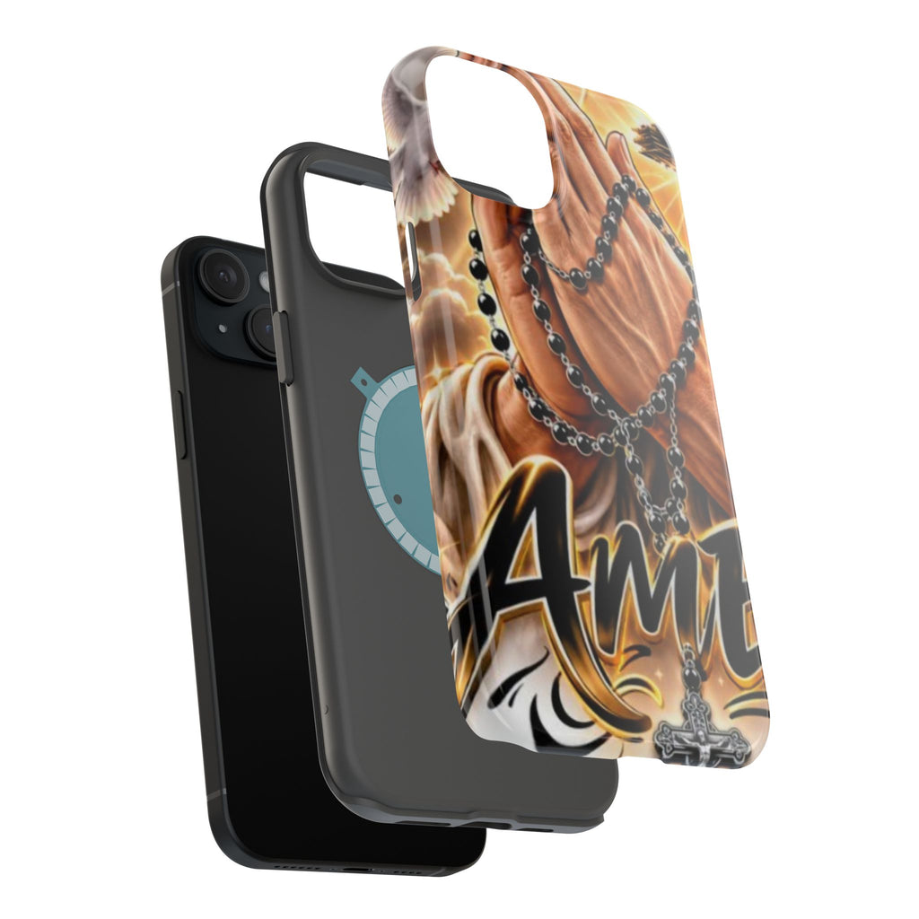 Praying Hands Rosary Magnetic Impact Phone Case