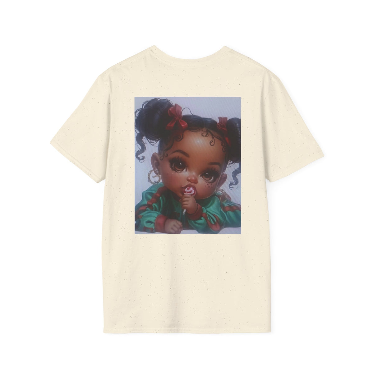 Cute Baby Girl Portrait T-Shirt — Adorable Cartoon Infant Graphic Tee