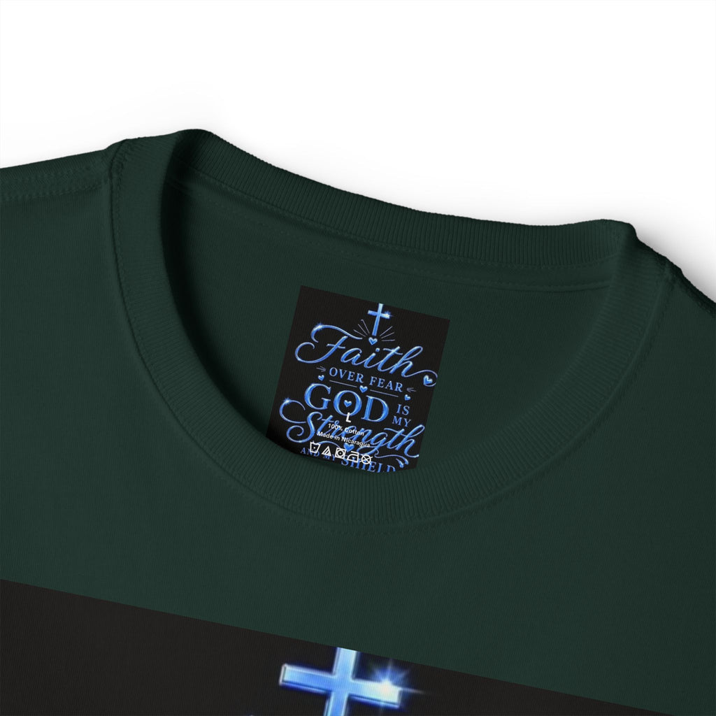 Faith Over Fear Tee — "God is My Strength" Christian T‑Shirt