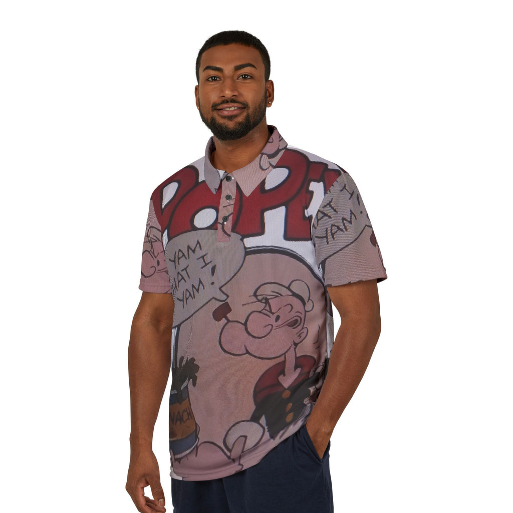 Popeye "I Yam What I Yam" All-Over-Print Polo