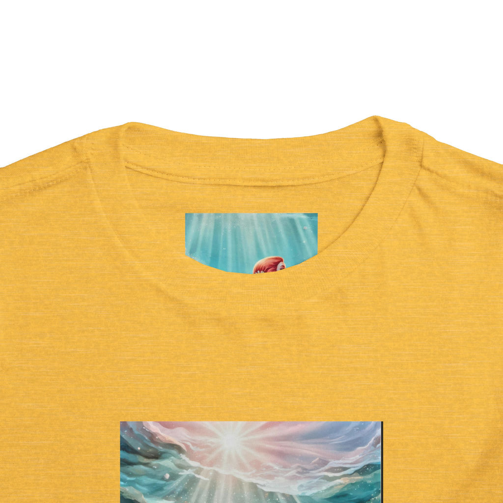 Mermaid Toddler Tee – Underwater Sunlight Sea Life Graphic