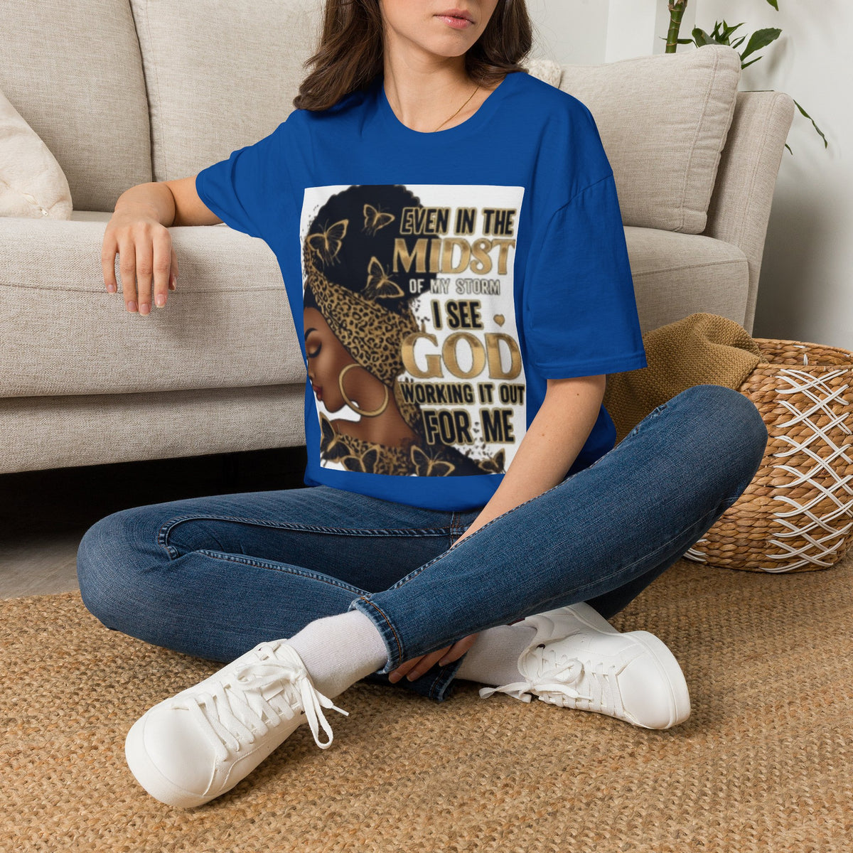 Faith Tee — "Even in the Midst of My Storm I See God Working It Out for Me" Inspirational Shirt