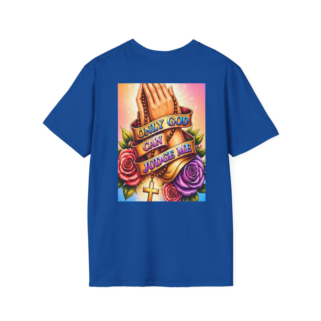 T-Shirt — "Only God Can Judge Me" Praying Hands Religious Tee