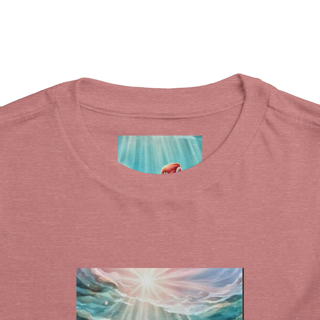 Mermaid Toddler Tee – Underwater Sunlight Sea Life Graphic