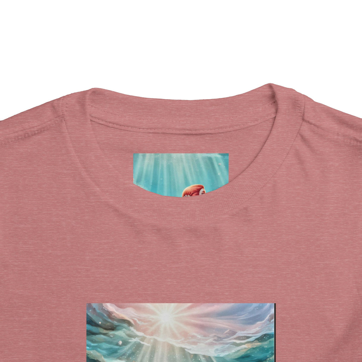 Mermaid Toddler Tee – Underwater Sunlight Sea Life Graphic