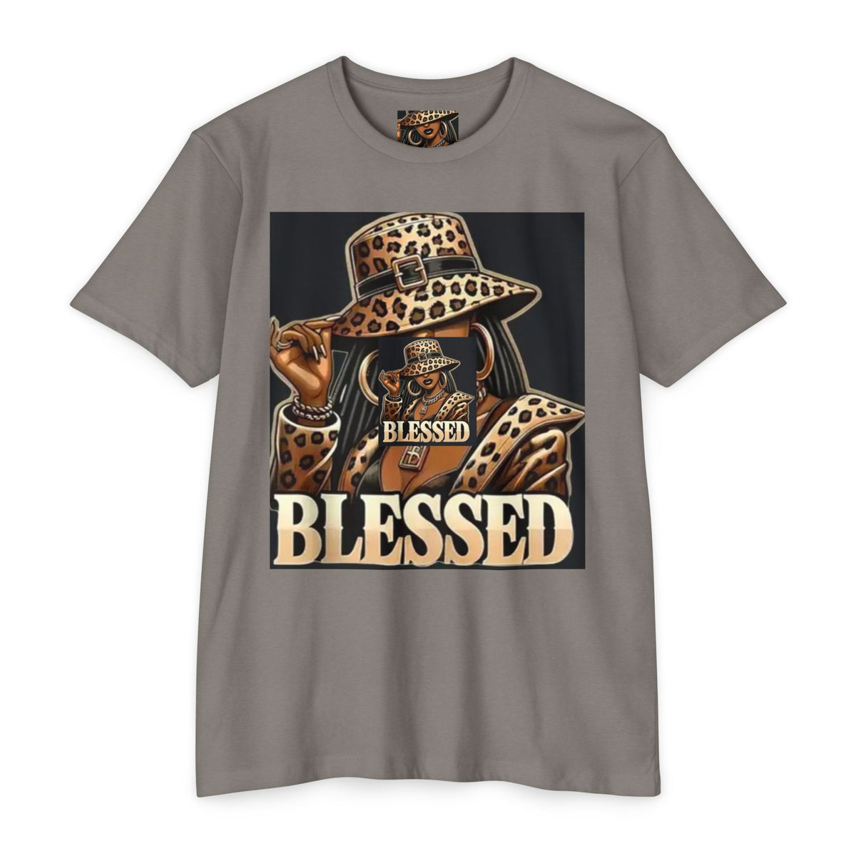Blessed Leopard Hat T-Shirt