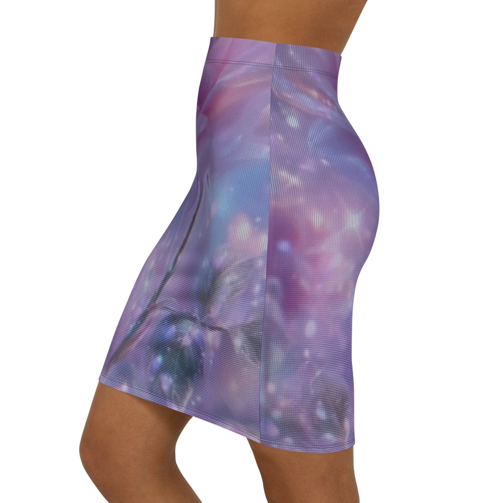 Women's Mid-Waist Pencil Skirt (AOP)
