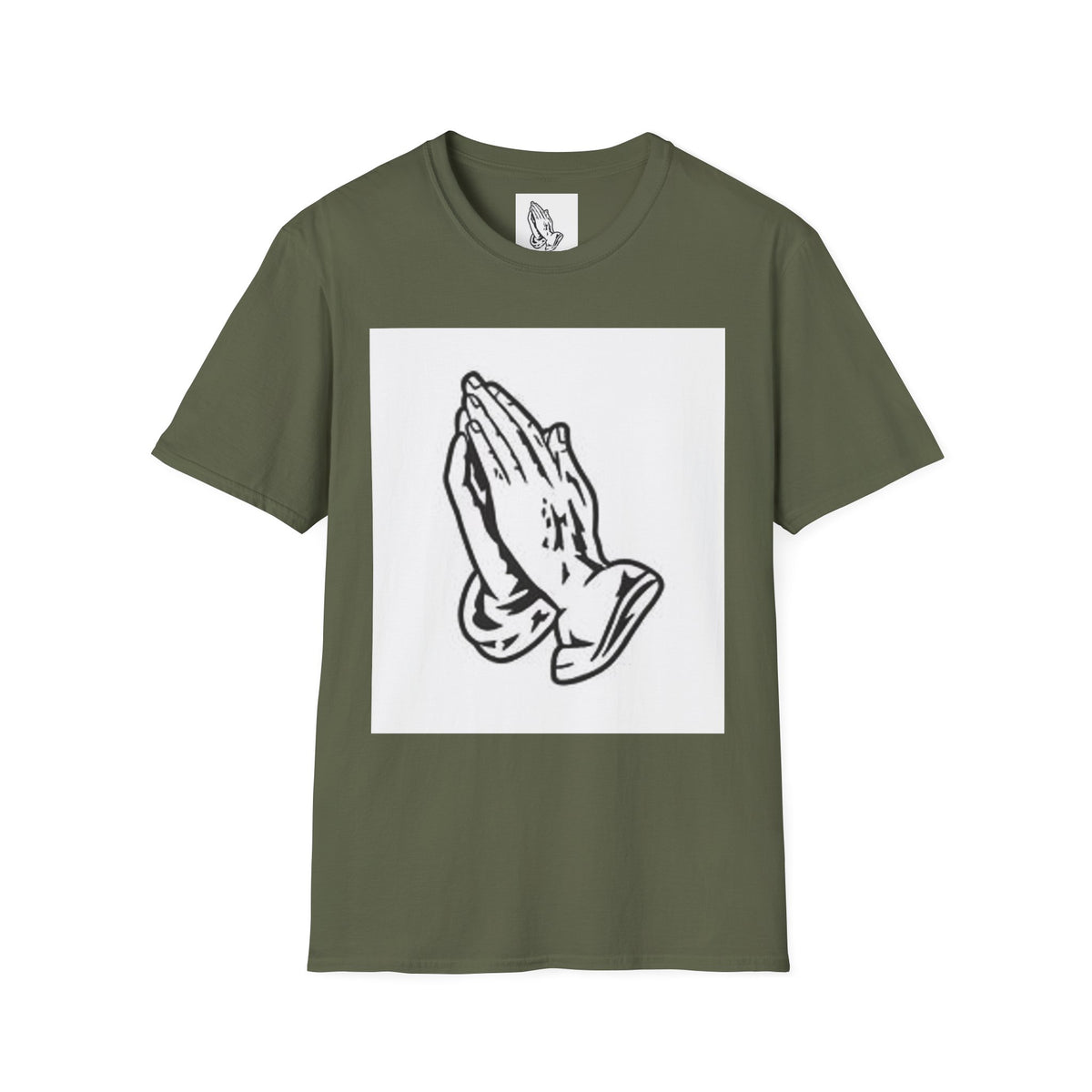 Praying Hands T-Shirt — Vintage Prayer Graphic Tee for Faith & Spiritual Style