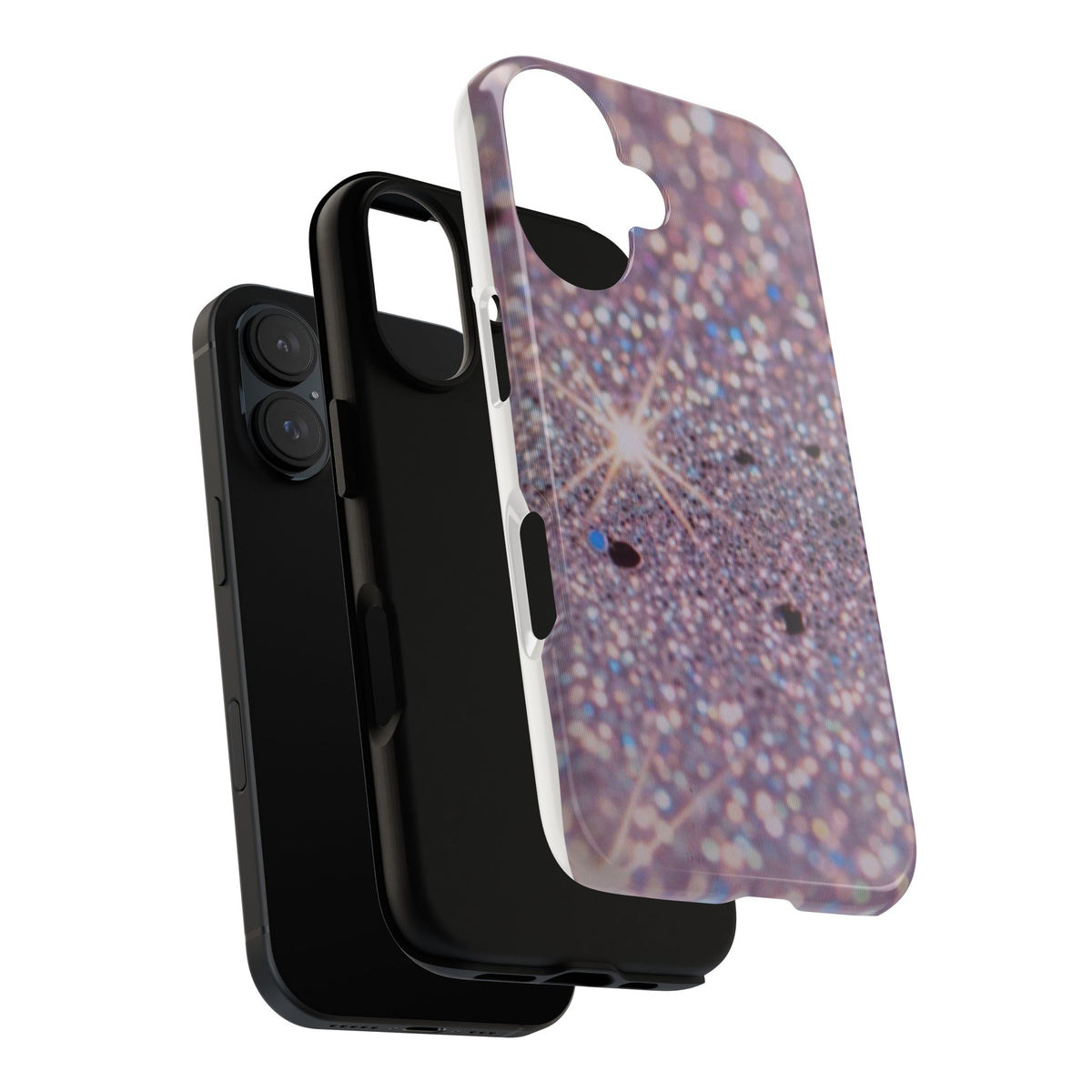 Sparkling Pink Glitter Tough Phone Case