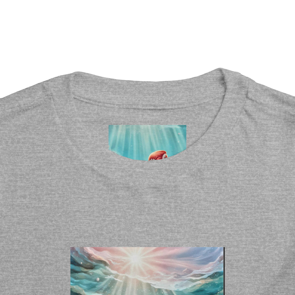Mermaid Toddler Tee – Underwater Sunlight Sea Life Graphic