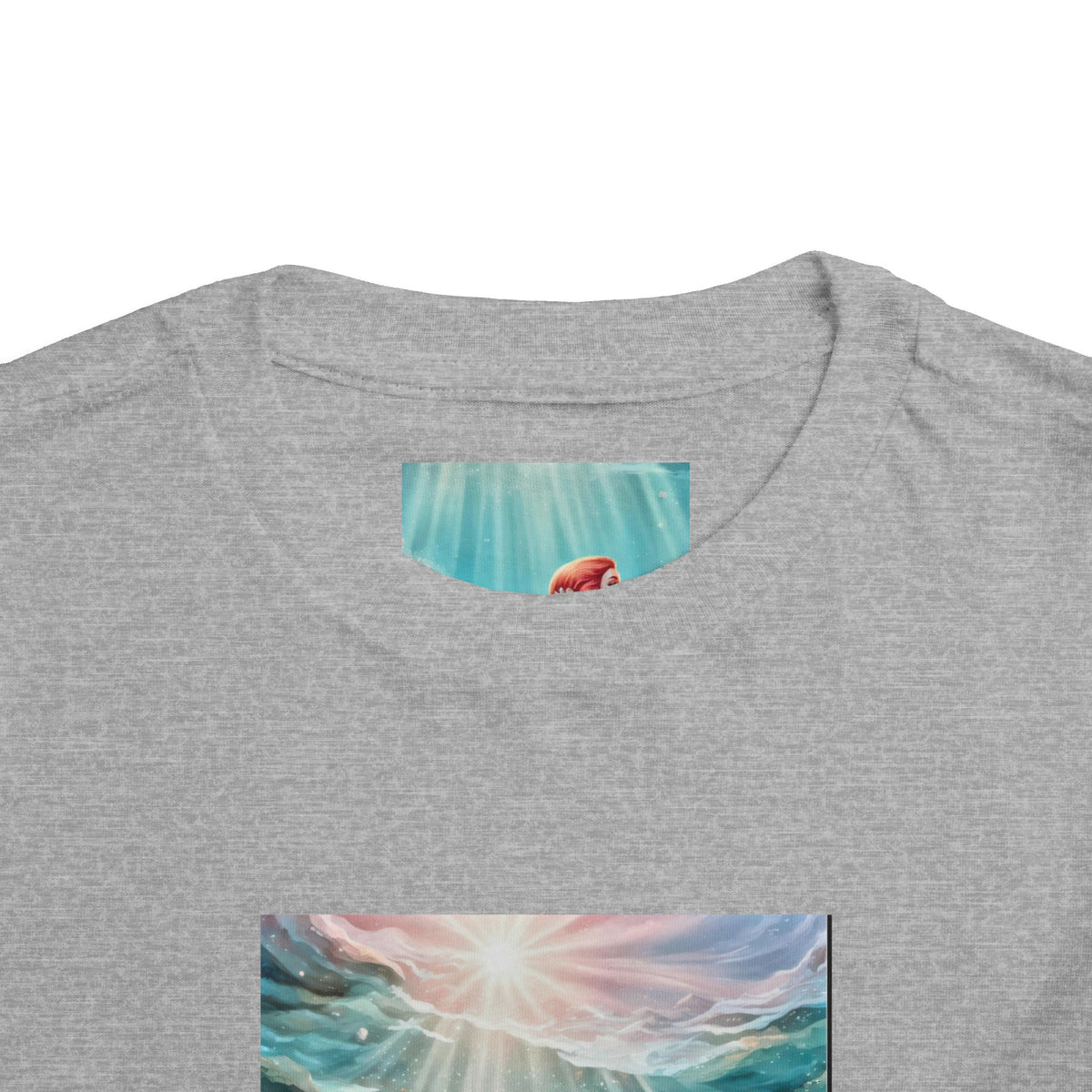 Mermaid Toddler Tee – Underwater Sunlight Sea Life Graphic