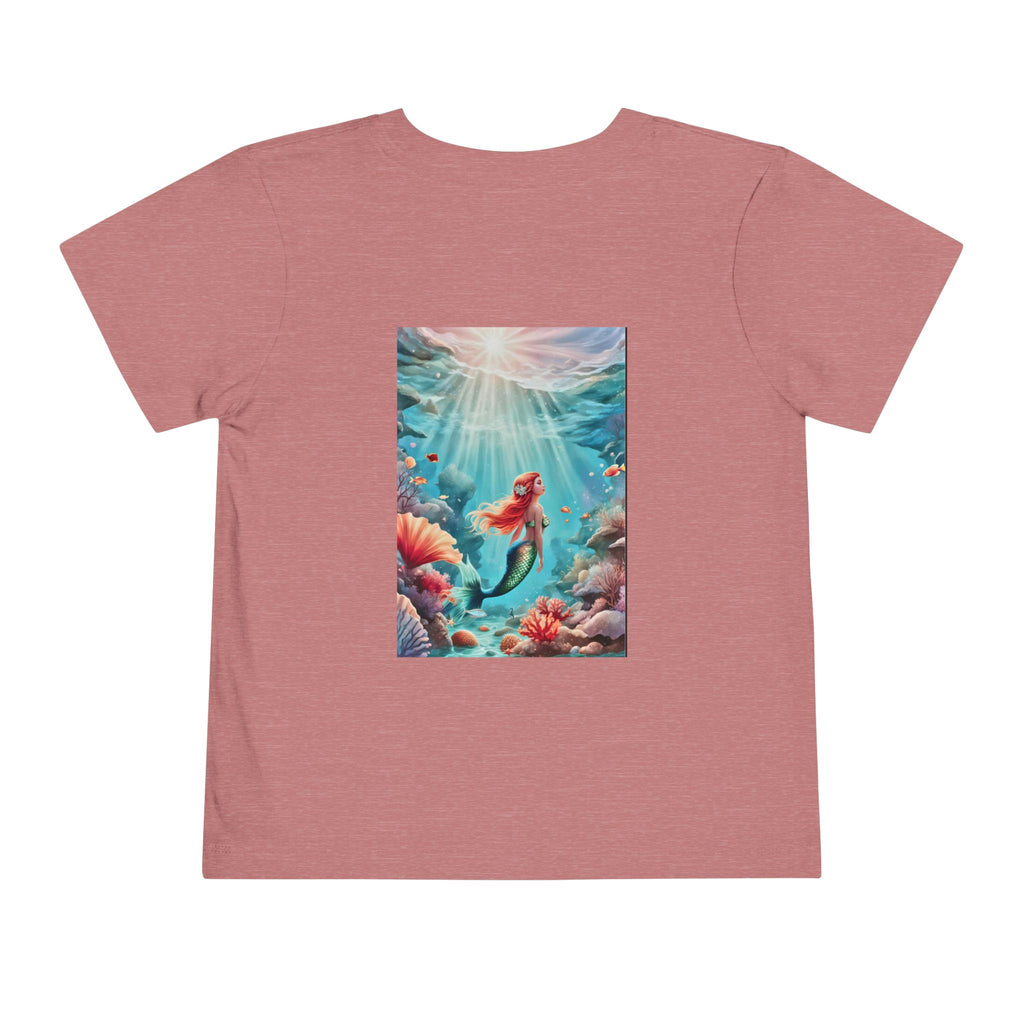 Mermaid Toddler Tee – Underwater Sunlight Sea Life Graphic