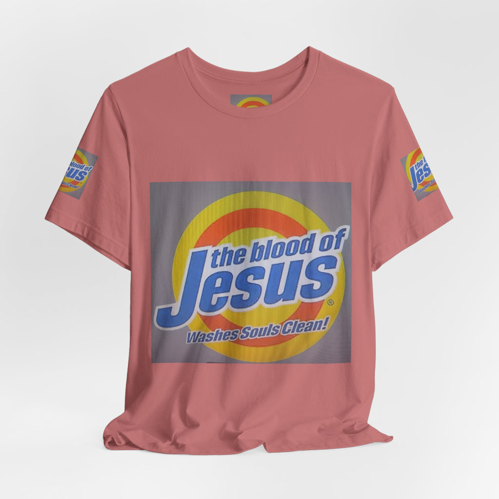 Christian T-Shirt - "The Blood of Jesus Washes Souls Clean" Graphic Tee