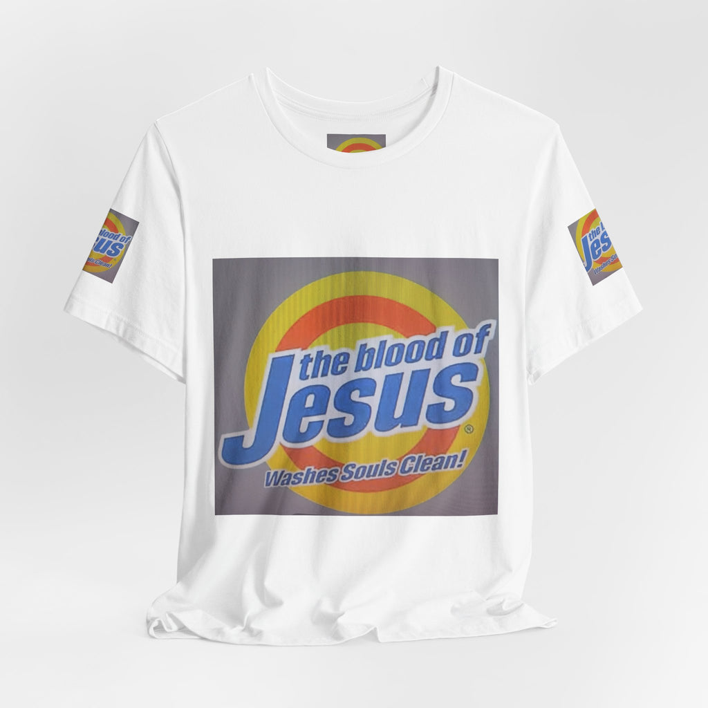 Christian T-Shirt - "The Blood of Jesus Washes Souls Clean" Graphic Tee