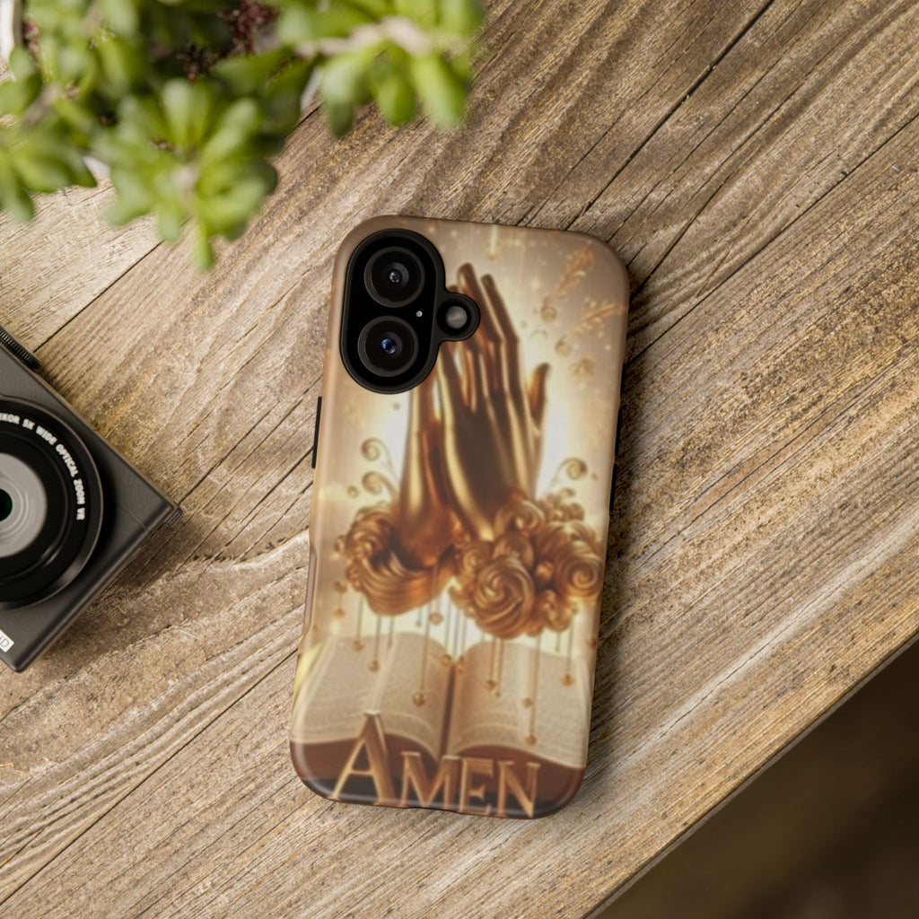 Prayer Hands 'Amen' Phone Case - Religious Christian iPhone Case