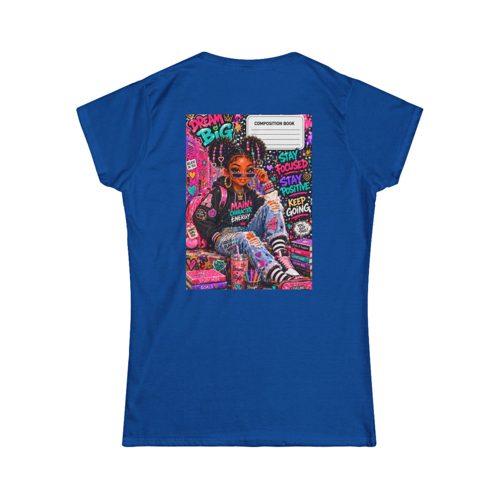 Women's Tee - Blank White Softstyle T‑Shirt (Everyday Casual Staple)