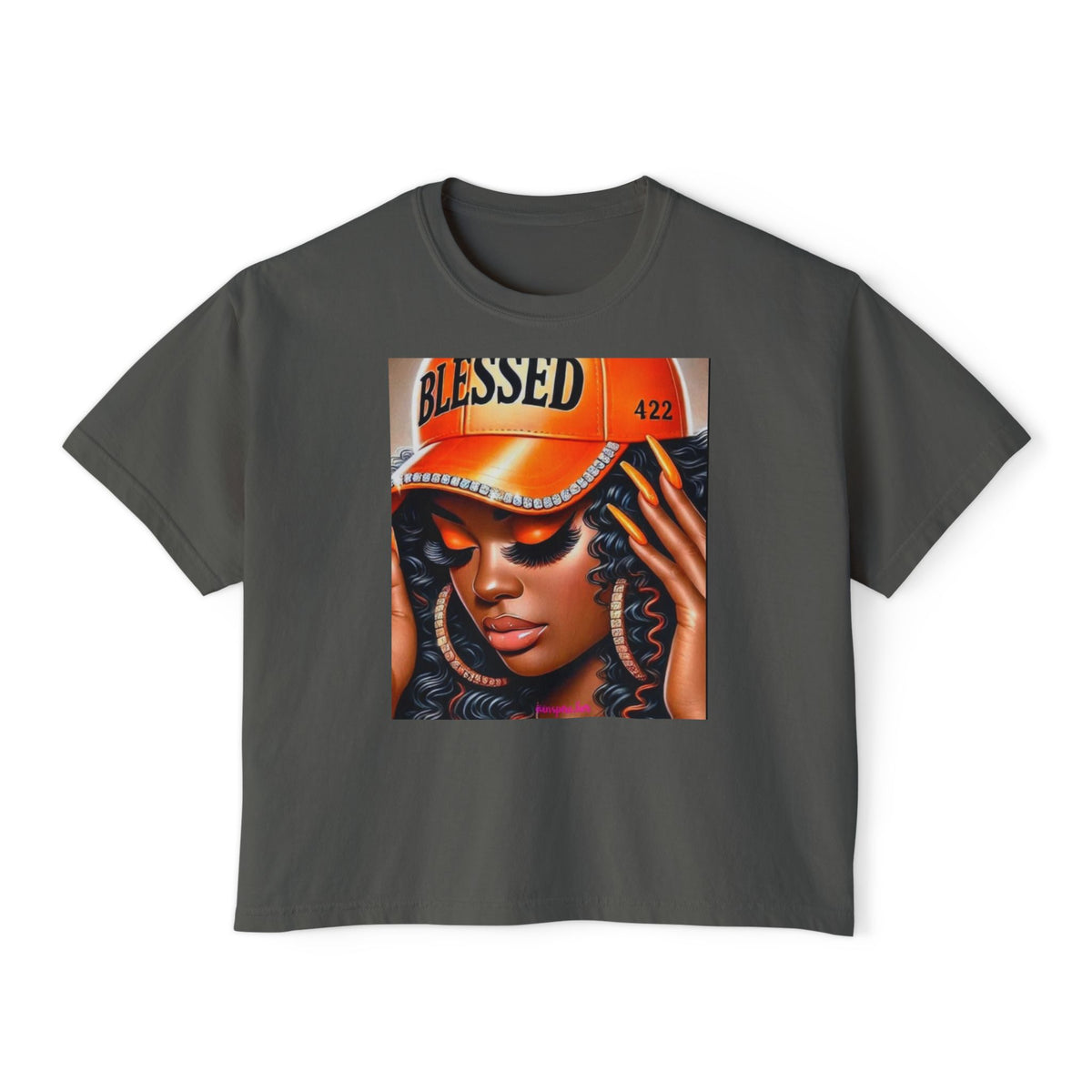 Blessed 422 Boxy Tee – Women’s Graphic Crop Shirt