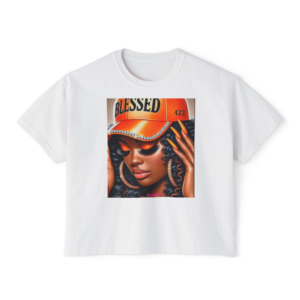 Blessed 422 Boxy Tee – Women’s Graphic Crop Shirt