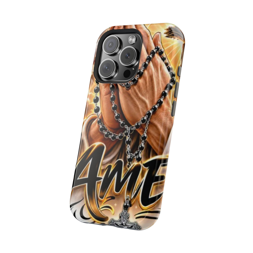 Praying Hands Rosary Magnetic Impact Phone Case