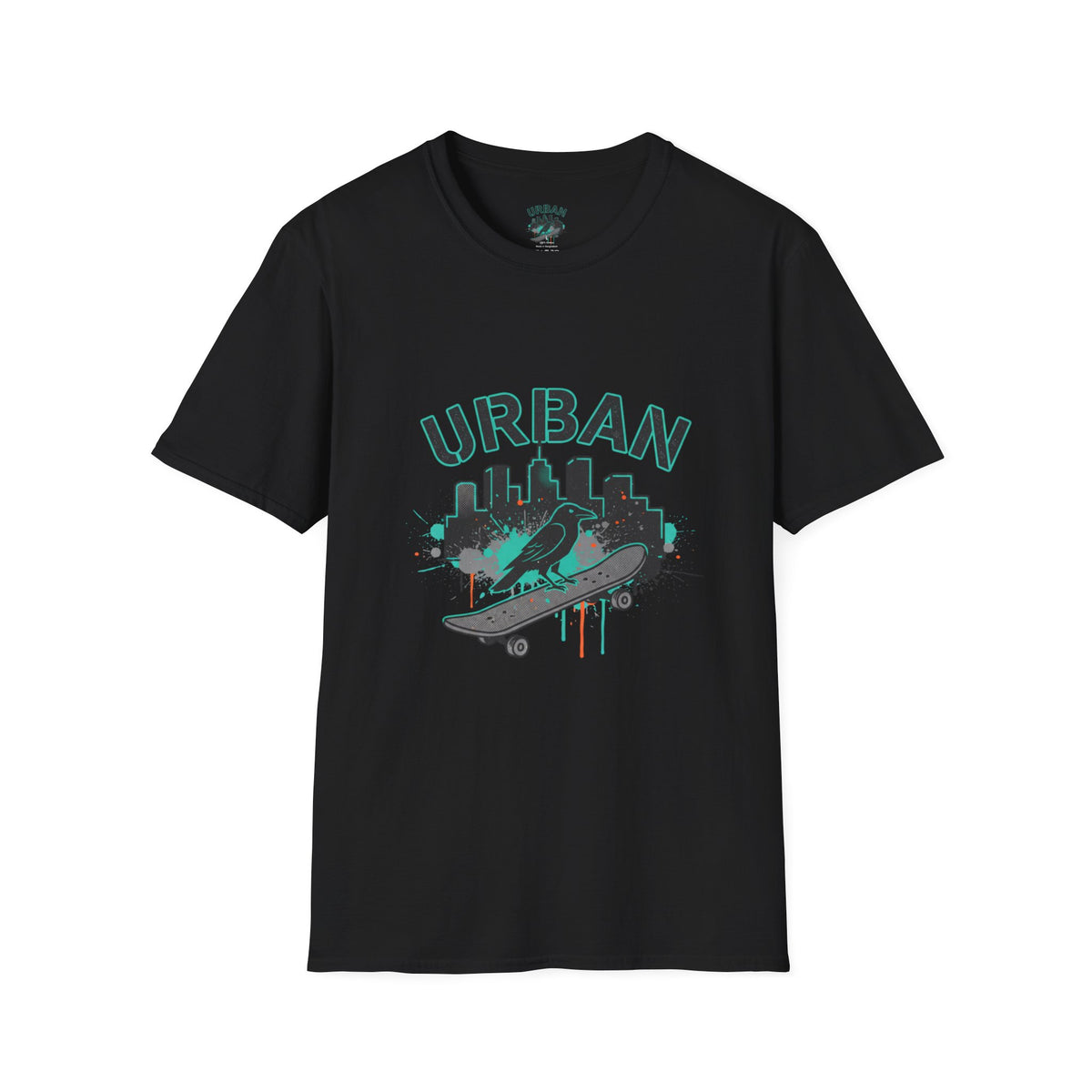 Urban Skateboard T-Shirt — City Skyline Skate Crew Tee