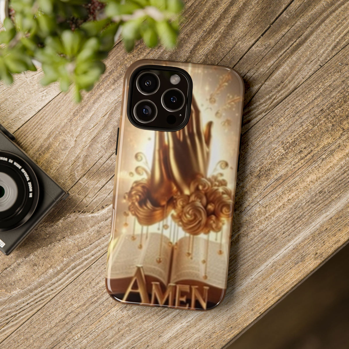 Prayer Hands 'Amen' Phone Case - Religious Christian iPhone Case