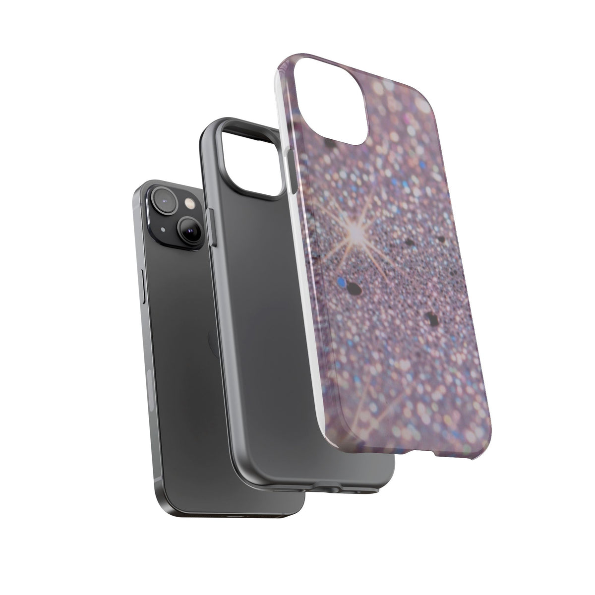 Sparkling Pink Glitter Tough Phone Case