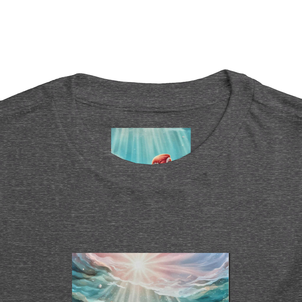 Mermaid Toddler Tee – Underwater Sunlight Sea Life Graphic