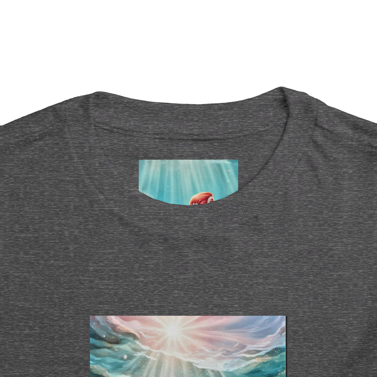 Mermaid Toddler Tee – Underwater Sunlight Sea Life Graphic