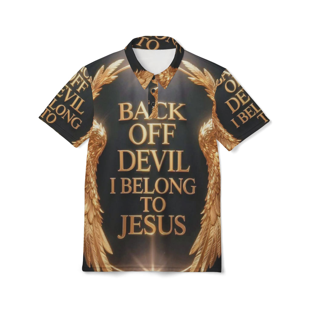 Back Off Devil I Belong to Jesus Polo Shirt