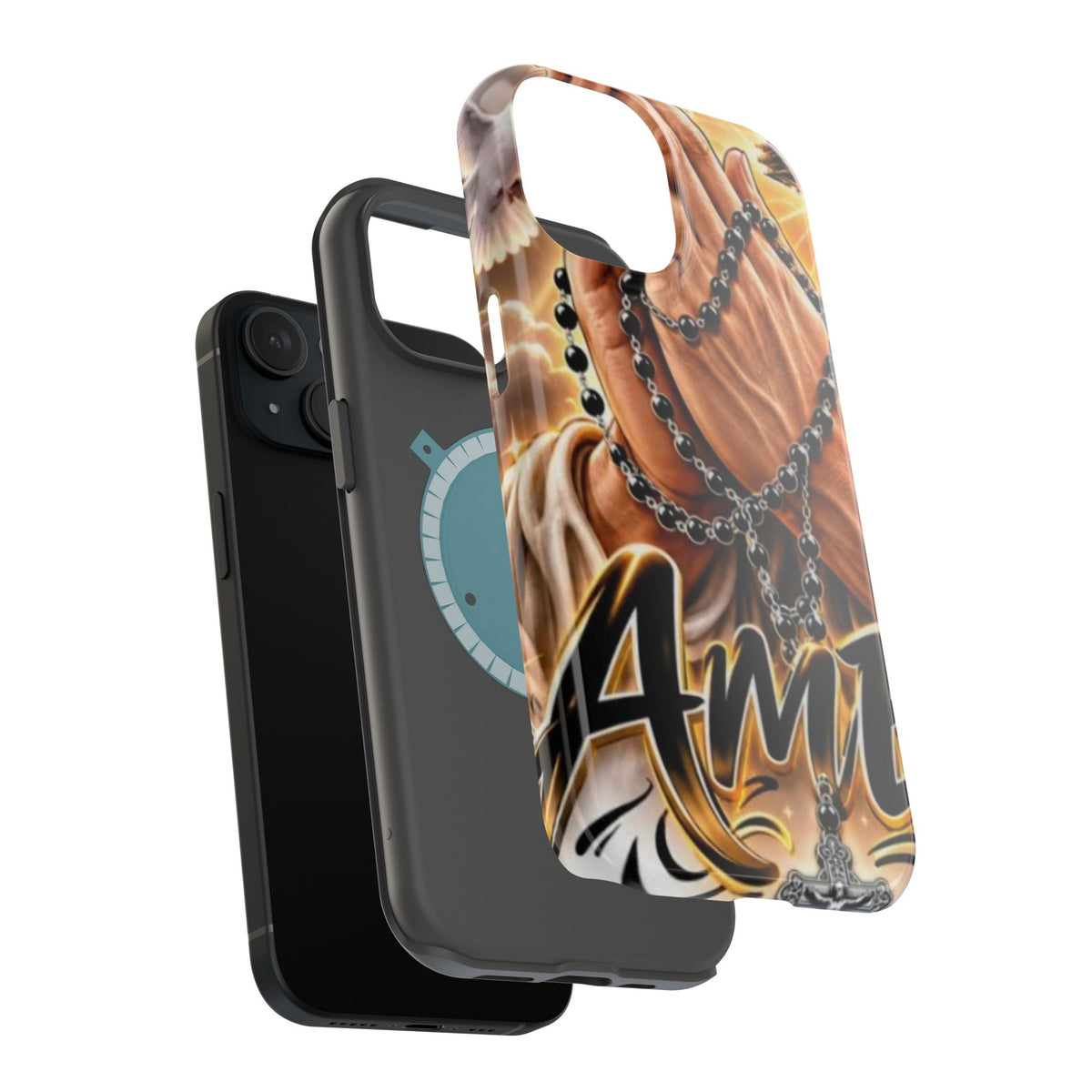 Praying Hands Rosary Magnetic Impact Phone Case