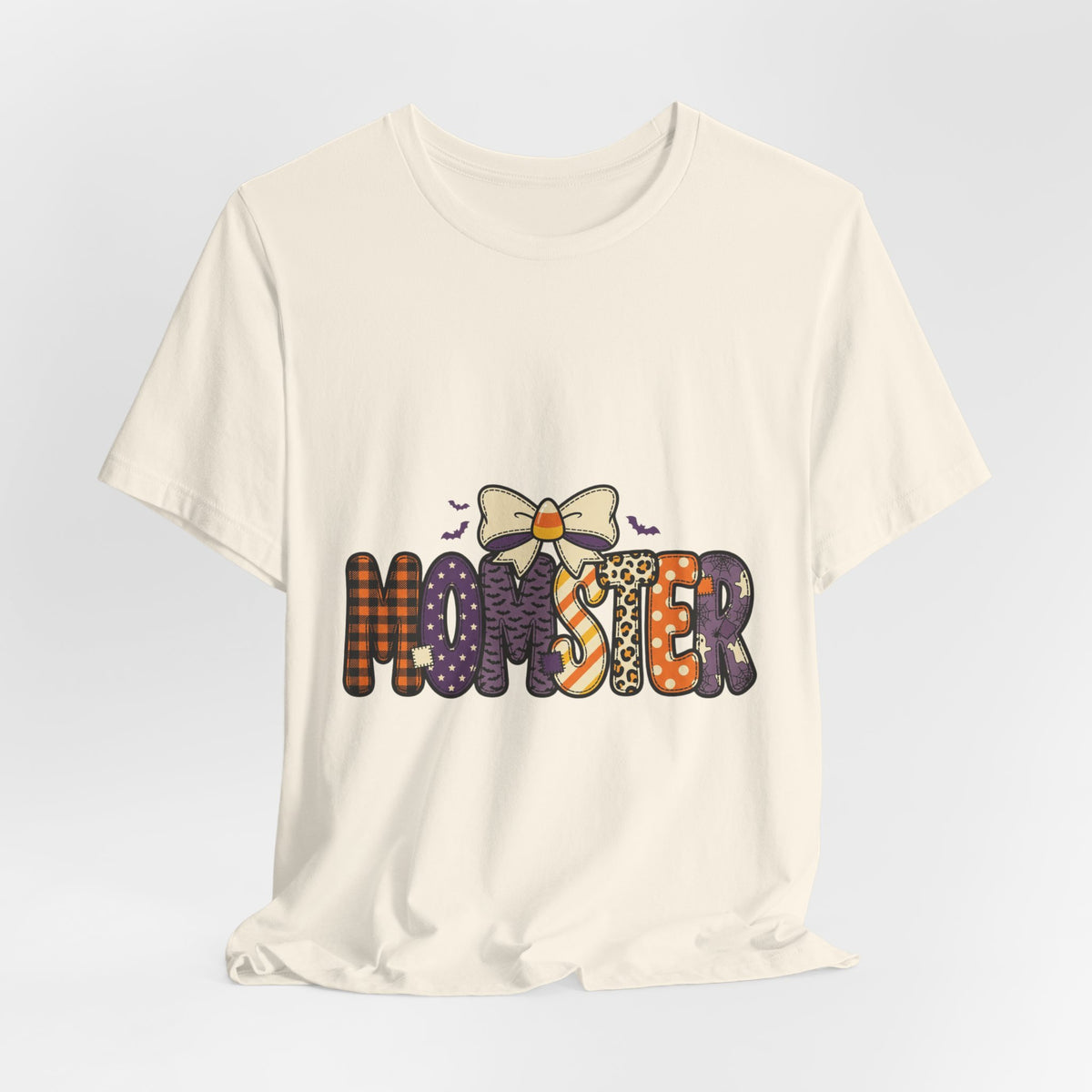 Momster Halloween Tee | Momster Graphic Shirt, Purple Orange Spooky Lettering