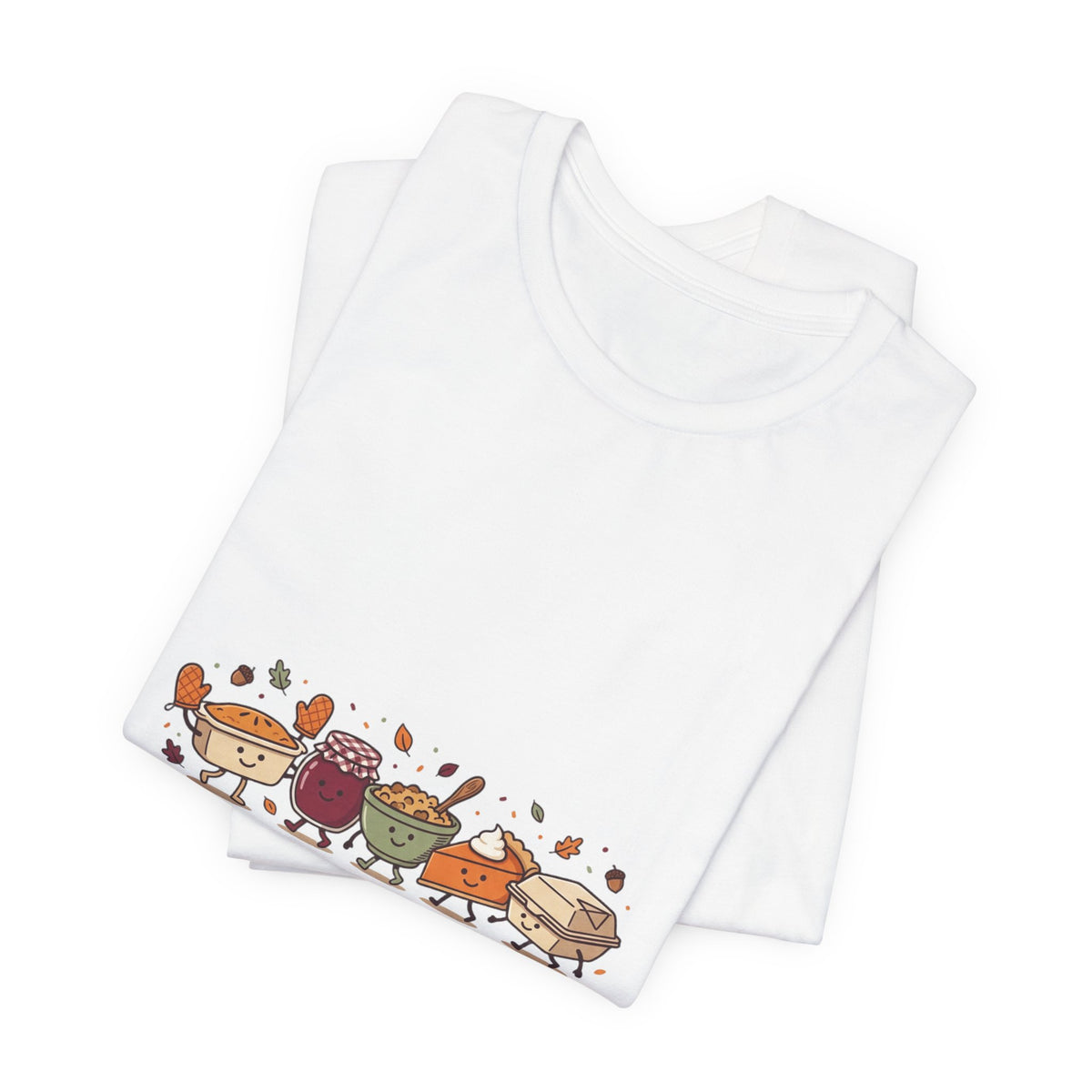 Friendsgiving Crew Tee | Thanksgiving Turkey Pumpkin Pie Watercolor Foliage