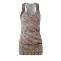 Rhinestone Spiral Racerback Dress — Sparkling Jewel Print Women's Dress