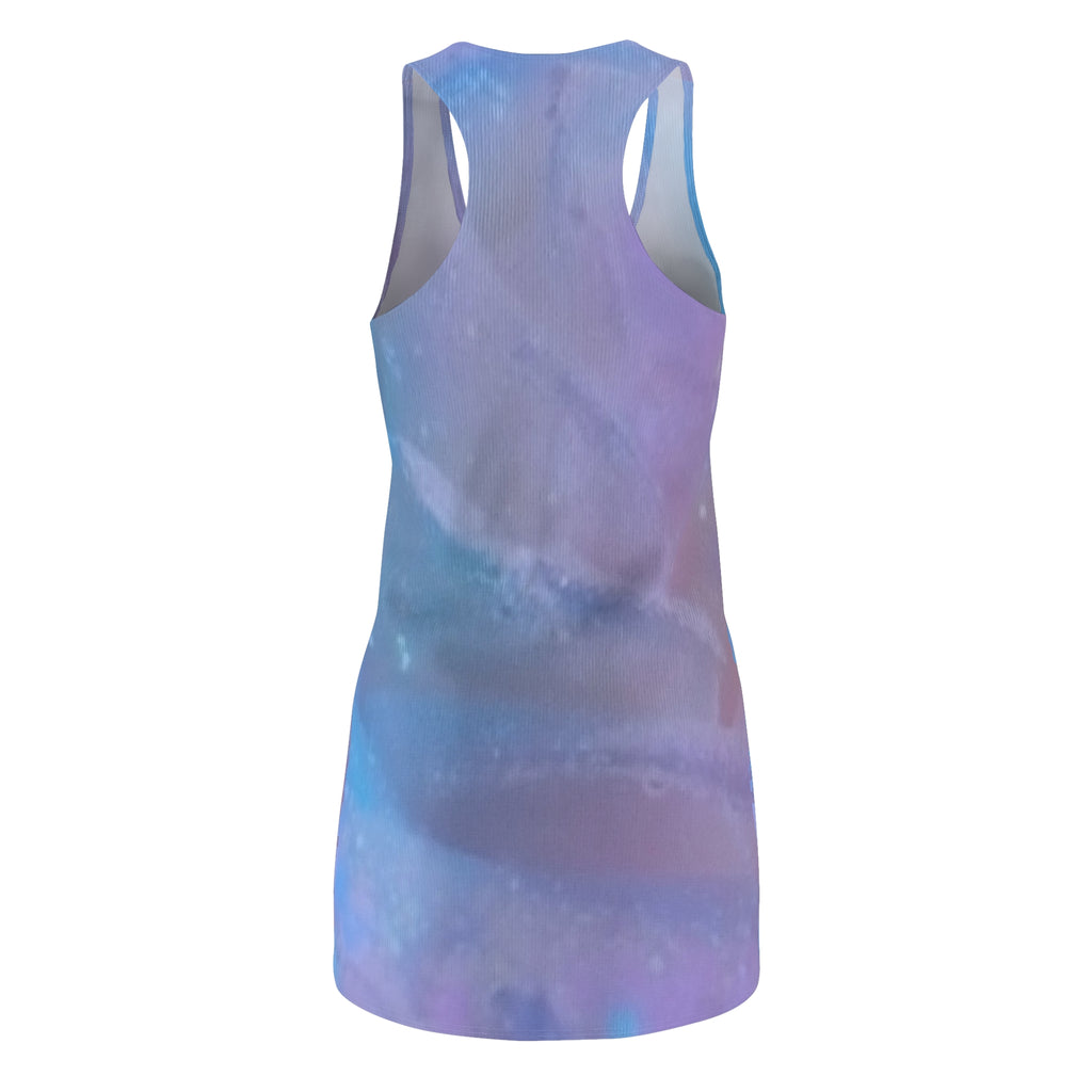 Galaxy Watercolor Racerback Dress — Pastel Nebula All-Over Print
