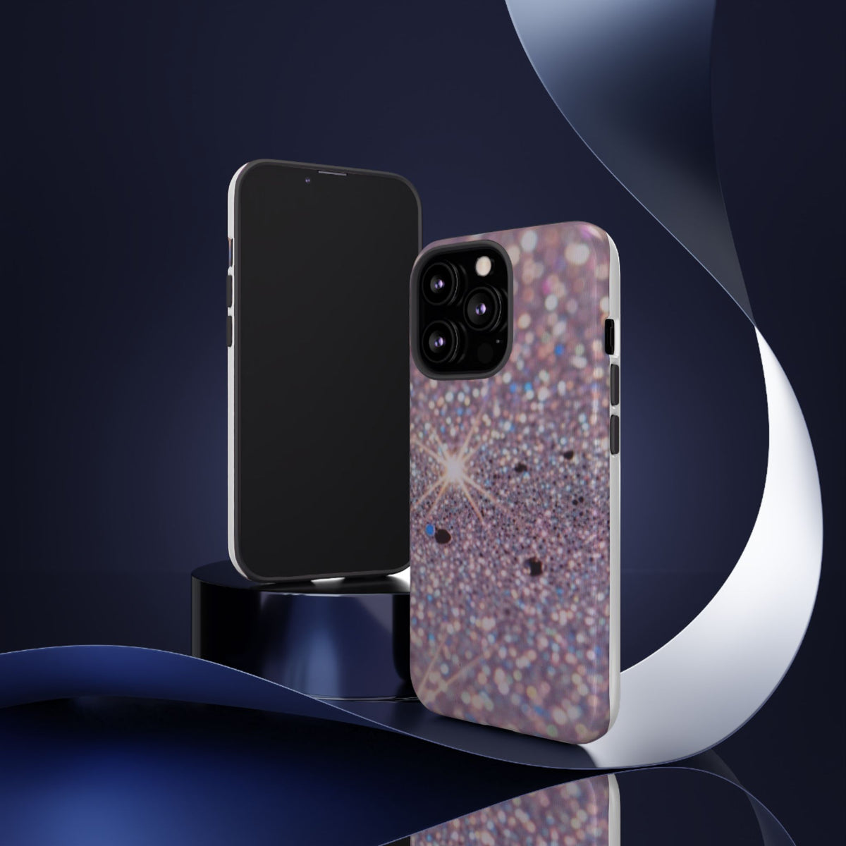 Sparkling Pink Glitter Tough Phone Case