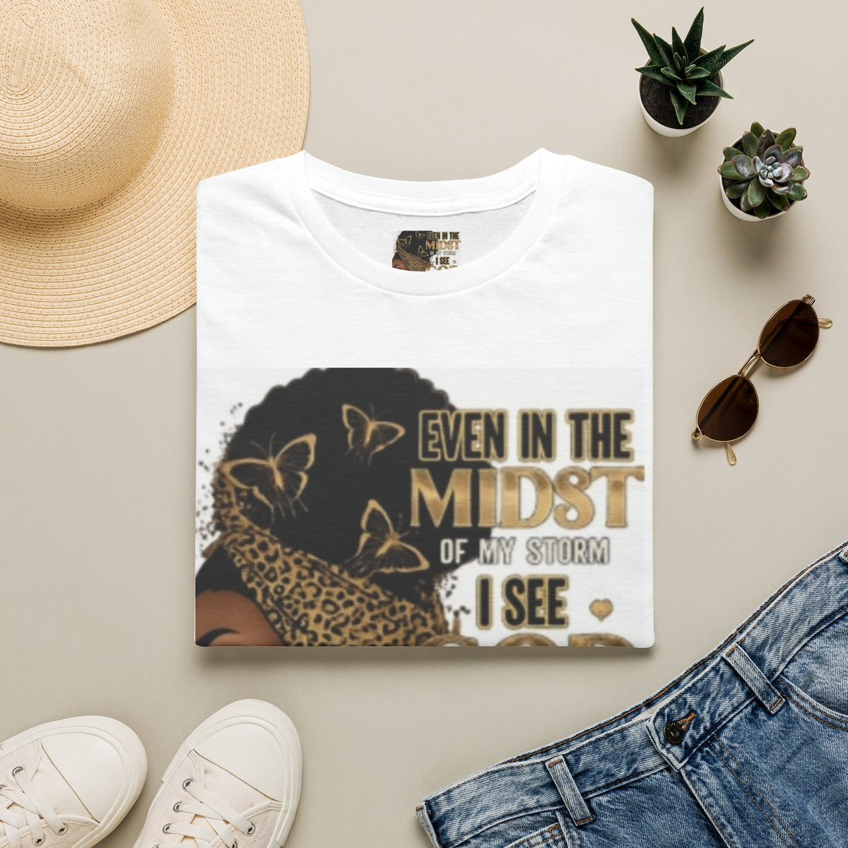 Faith Tee — "Even in the Midst of My Storm I See God Working It Out for Me" Inspirational Shirt
