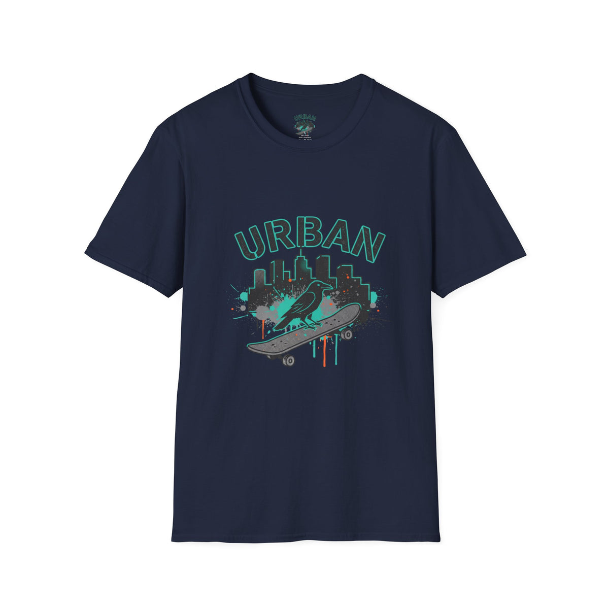 Urban Skateboard T-Shirt — City Skyline Skate Crew Tee