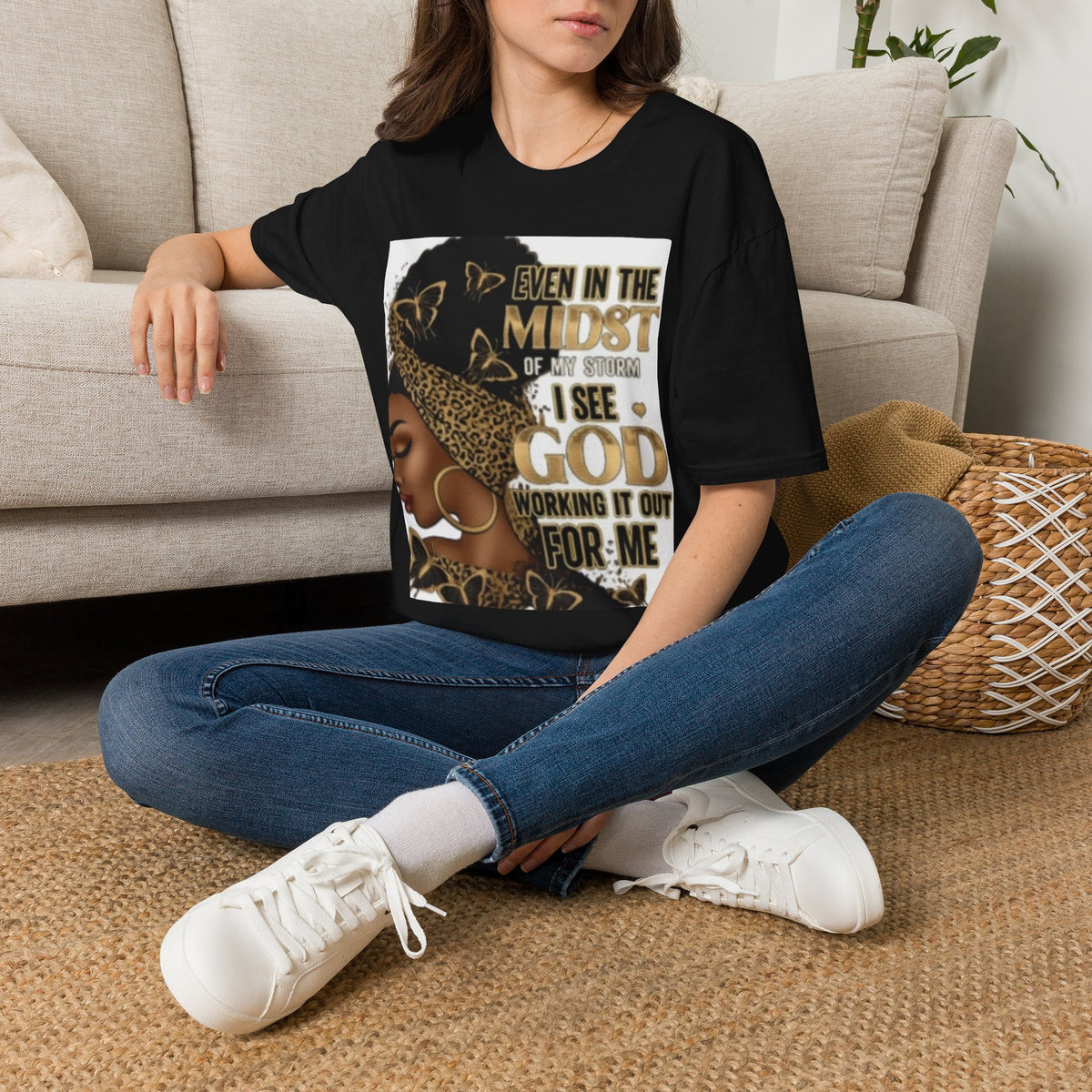 Faith Tee — "Even in the Midst of My Storm I See God Working It Out for Me" Inspirational Shirt
