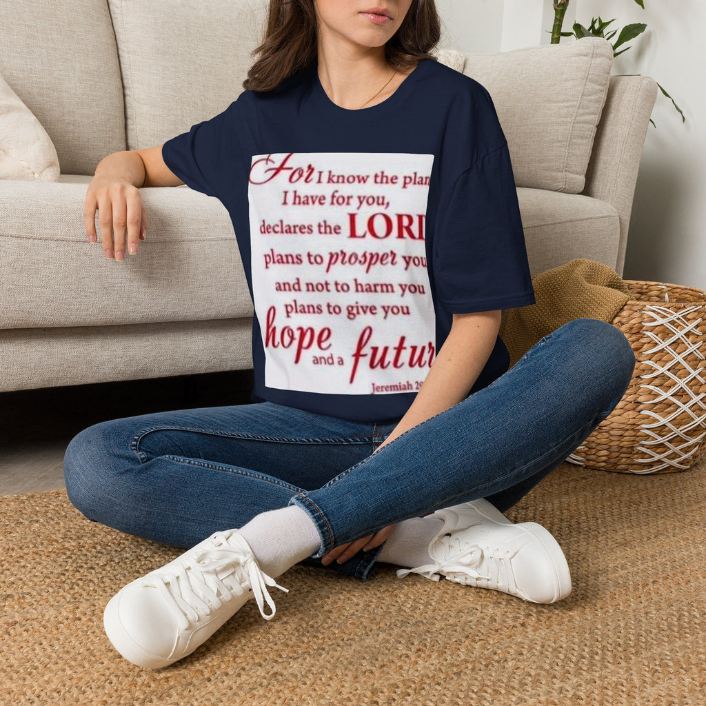 Christian Scripture T‑Shirt — "For I Know the Plans" Jeremiah 29:11 Inspirational Tee