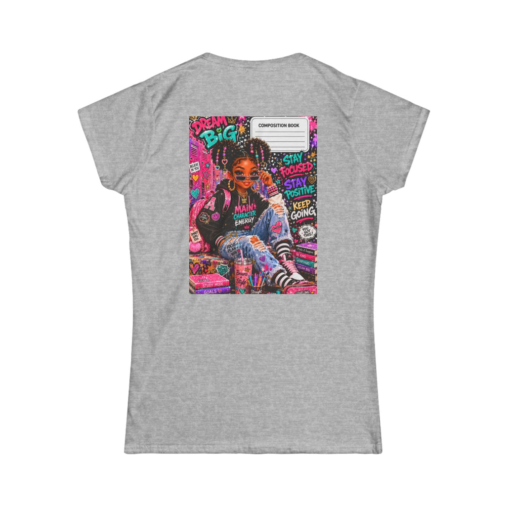 Women's Tee - Blank White Softstyle T‑Shirt (Everyday Casual Staple)