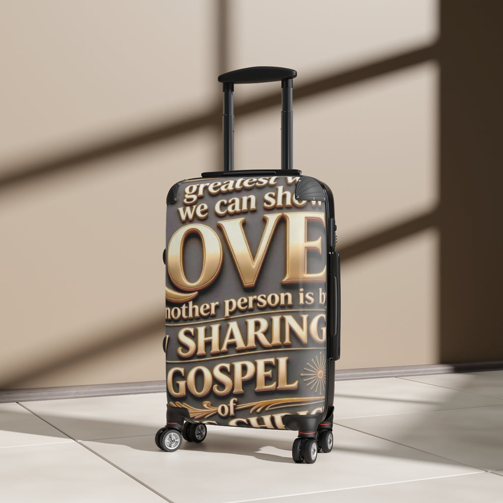 Inspirational Gospel Quote Carry-On Suitcase