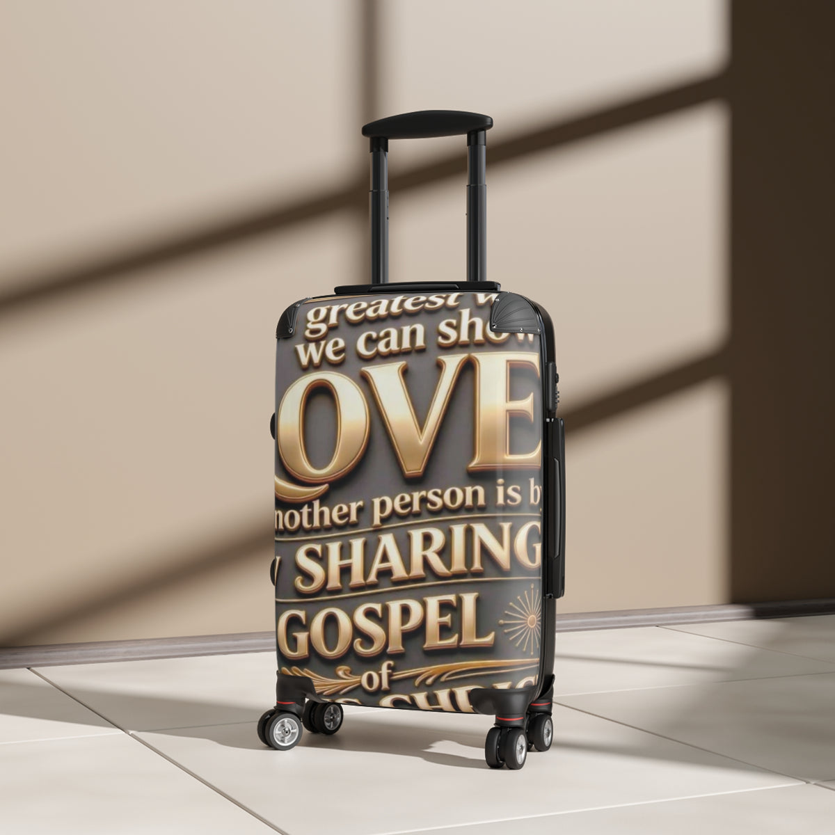 Inspirational Gospel Quote Carry-On Suitcase