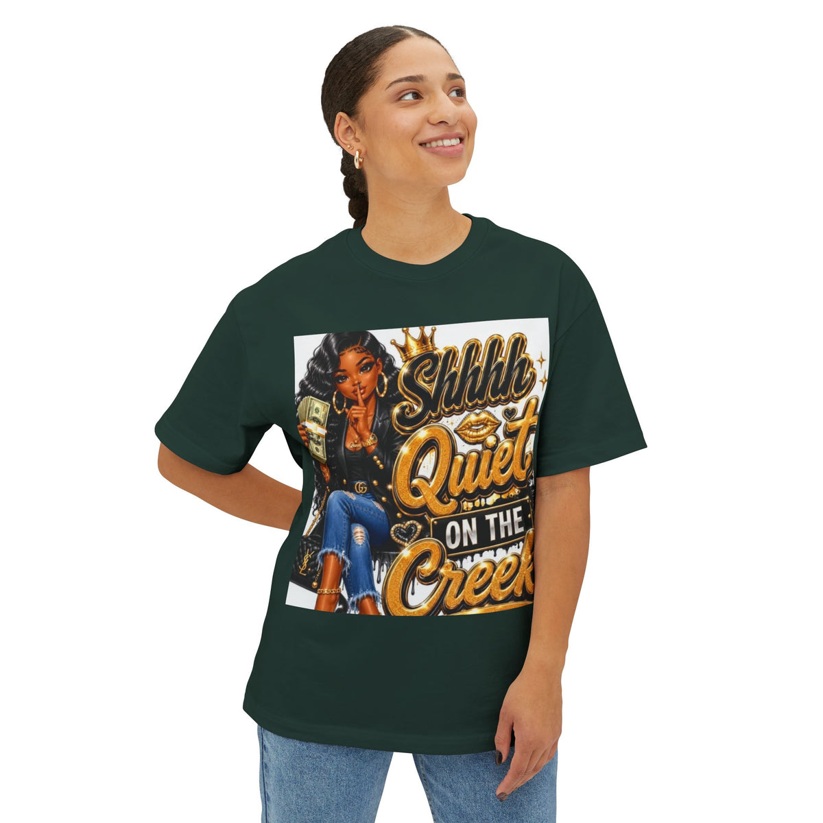 Graphic Tee — “Shhh… Quiet on the Creek” Urban Girl Design