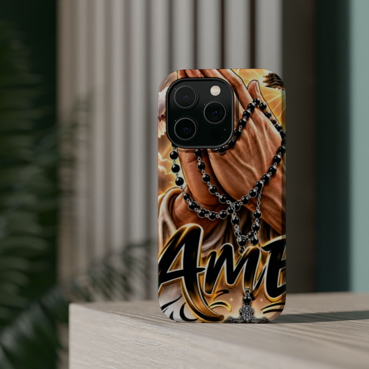 Praying Hands Rosary Magnetic Impact Phone Case