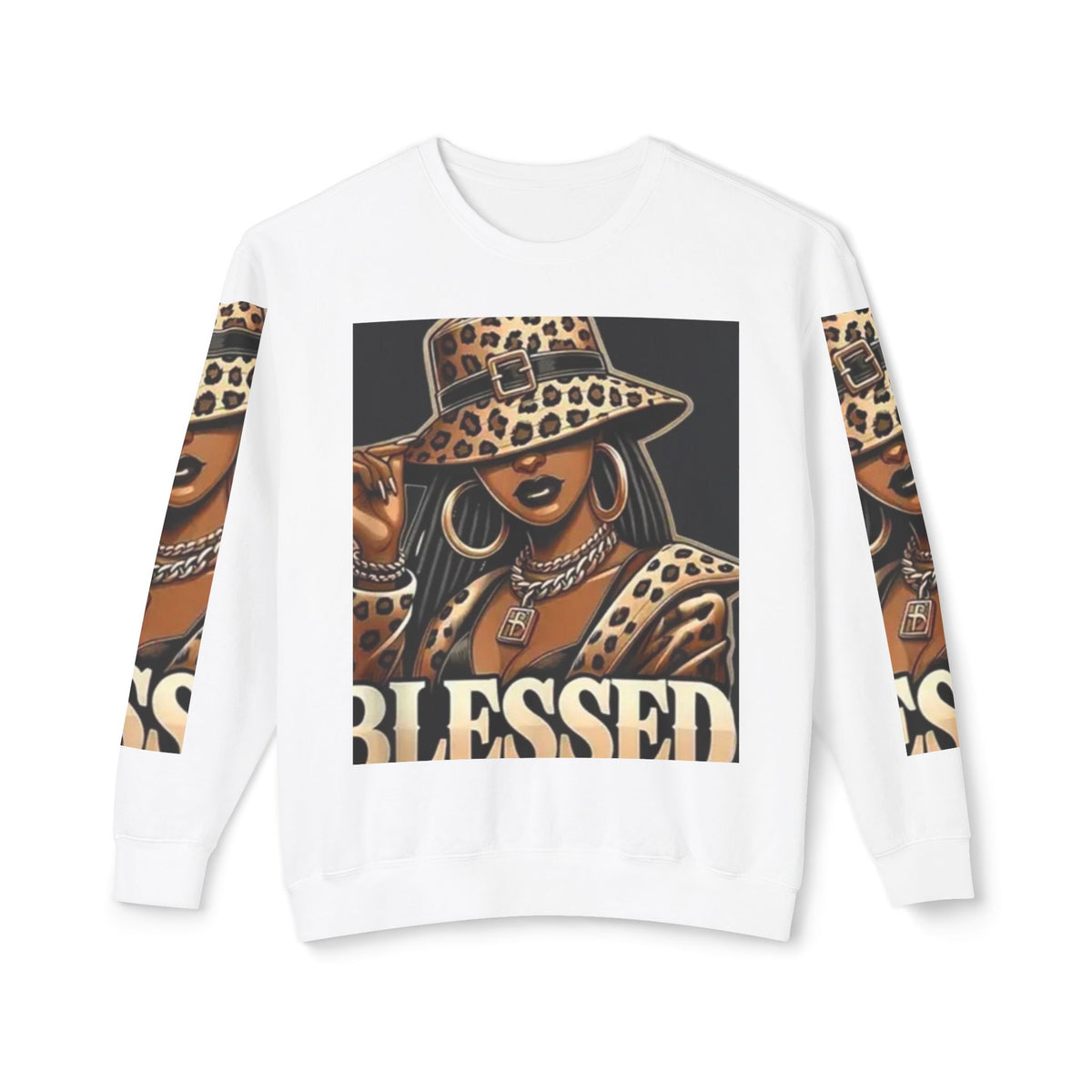 Blessed Leopard Femme Crewneck Sweatshirt