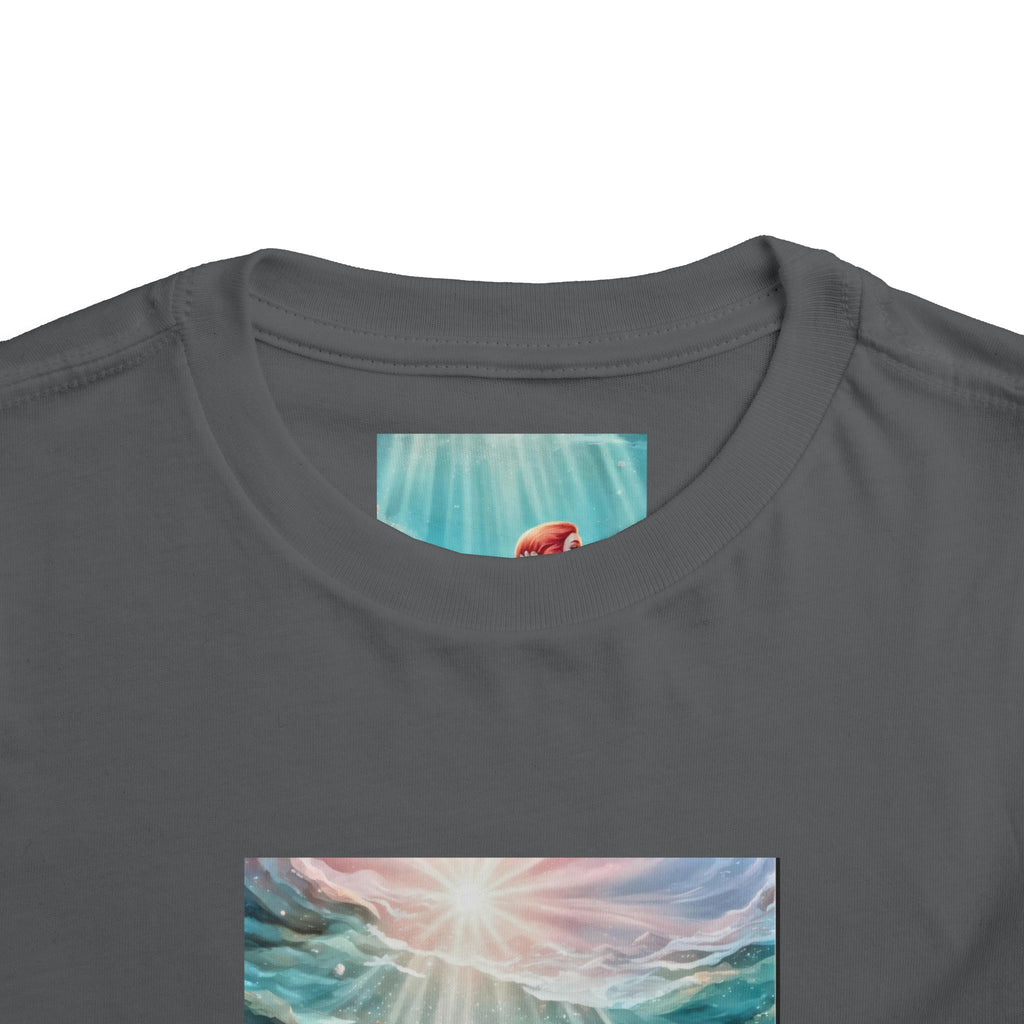 Mermaid Toddler Tee – Underwater Sunlight Sea Life Graphic