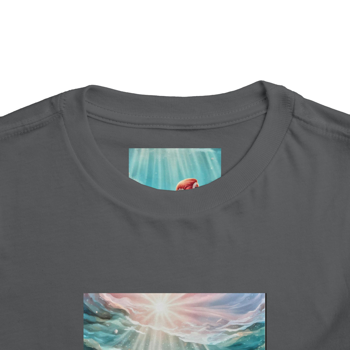 Mermaid Toddler Tee – Underwater Sunlight Sea Life Graphic