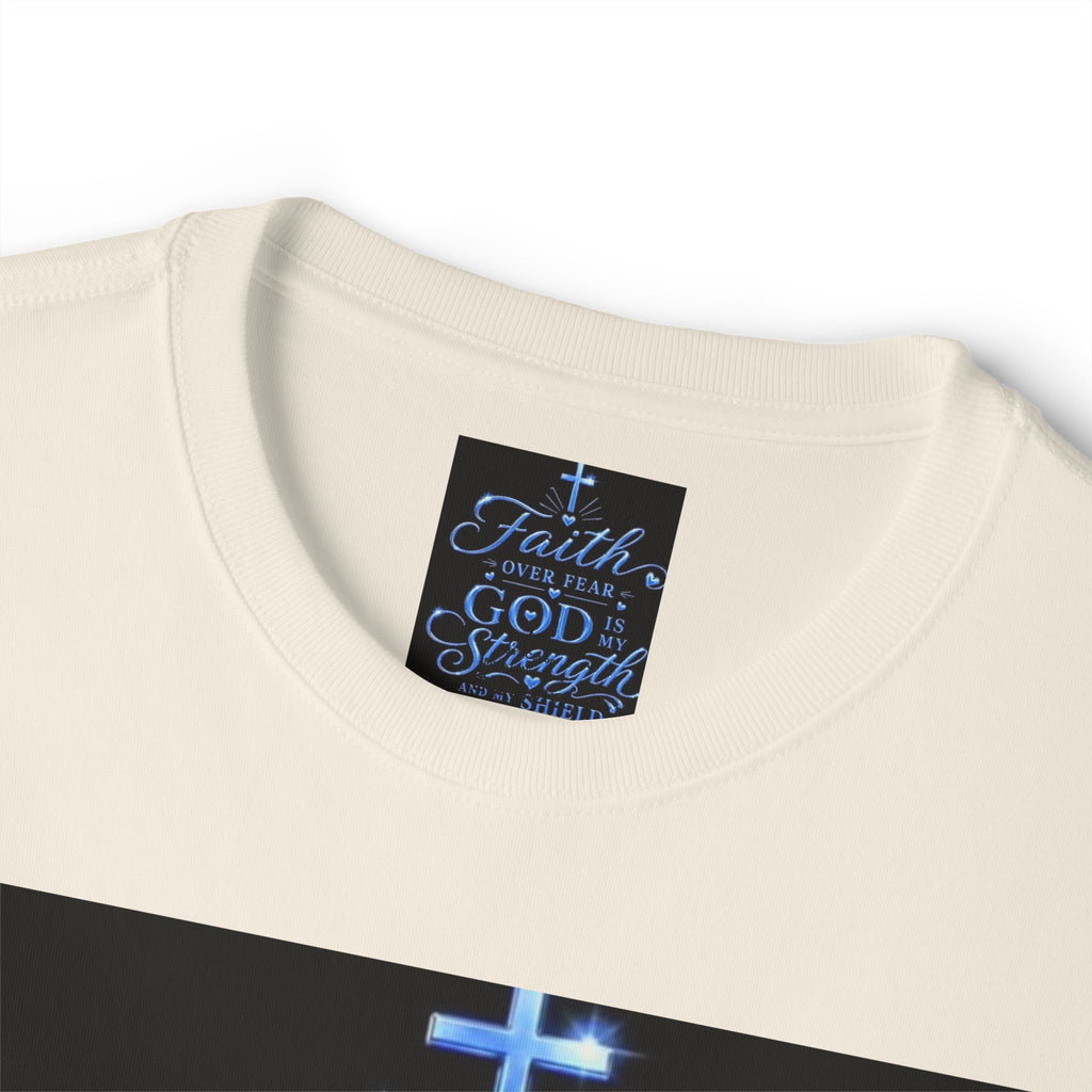 Faith Over Fear Tee — "God is My Strength" Christian T‑Shirt