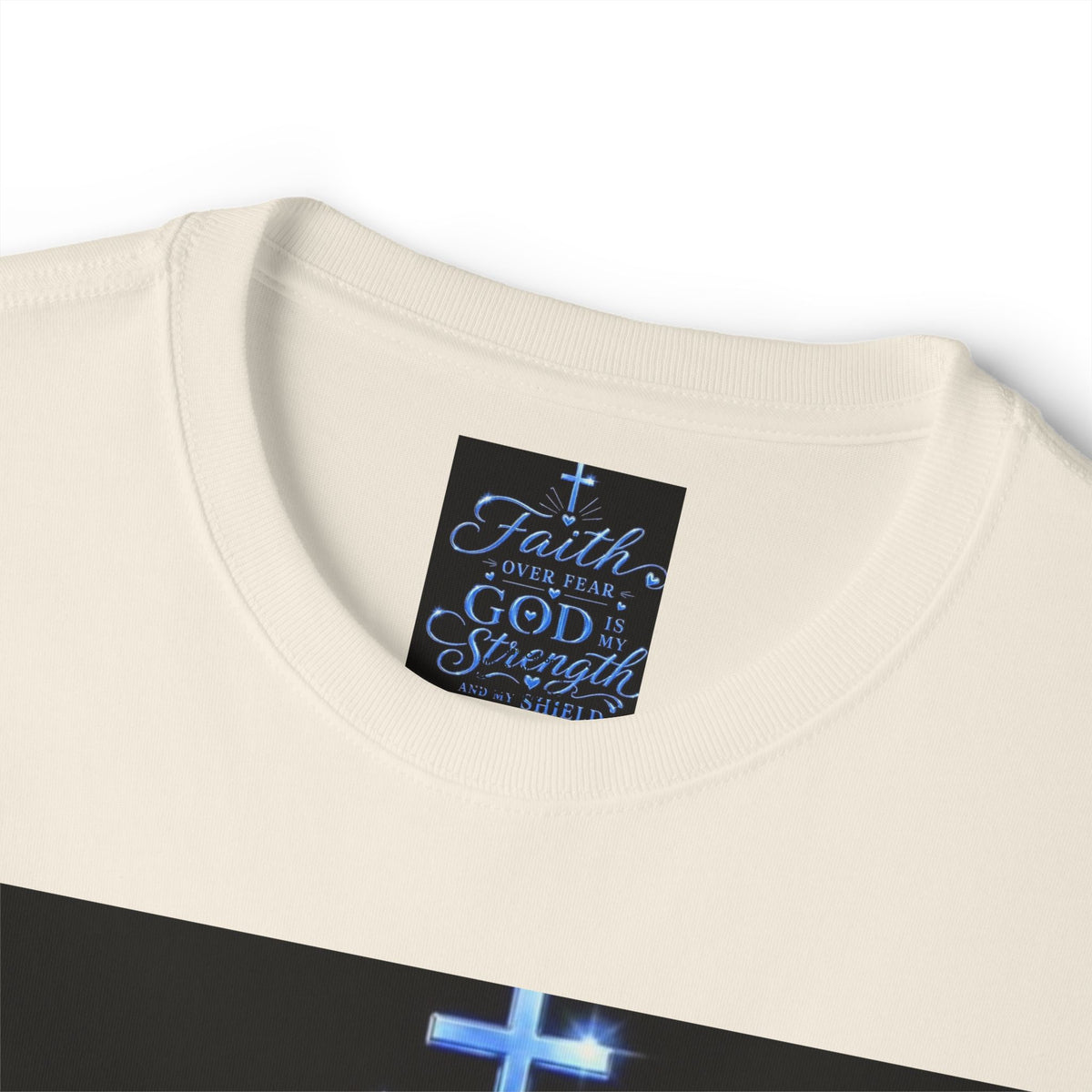 Faith Over Fear Tee — "God is My Strength" Christian T‑Shirt
