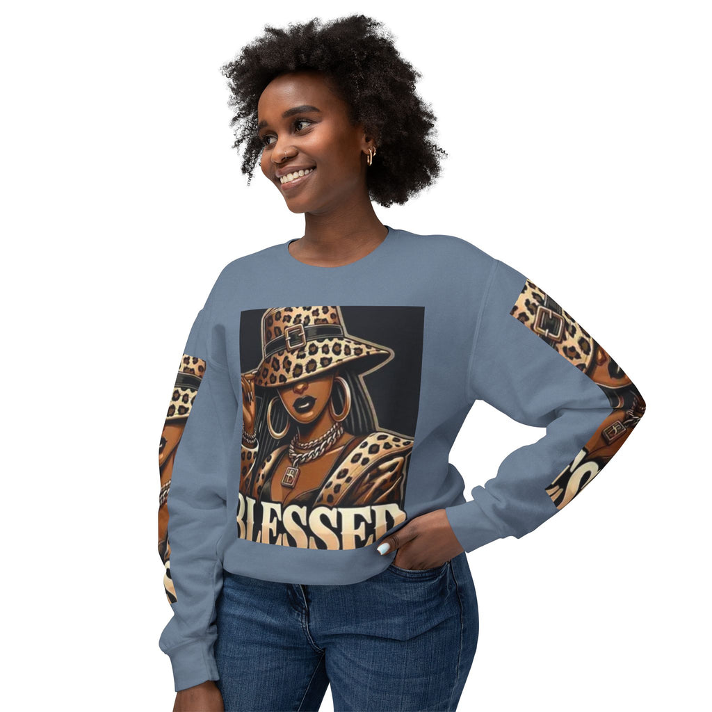 Blessed Leopard Femme Crewneck Sweatshirt